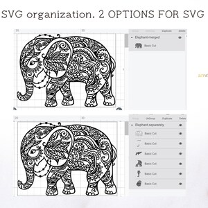 Download Elephant svg elephant mandala svg zentangle for cricut ...