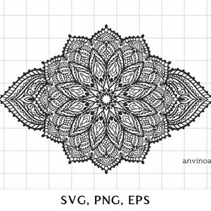 Mandala svg, Mandala Cut File, Mandala for cricut boho mandala svg, ornament flower mandala, meditation Yoga Boho cutting files for Cricut