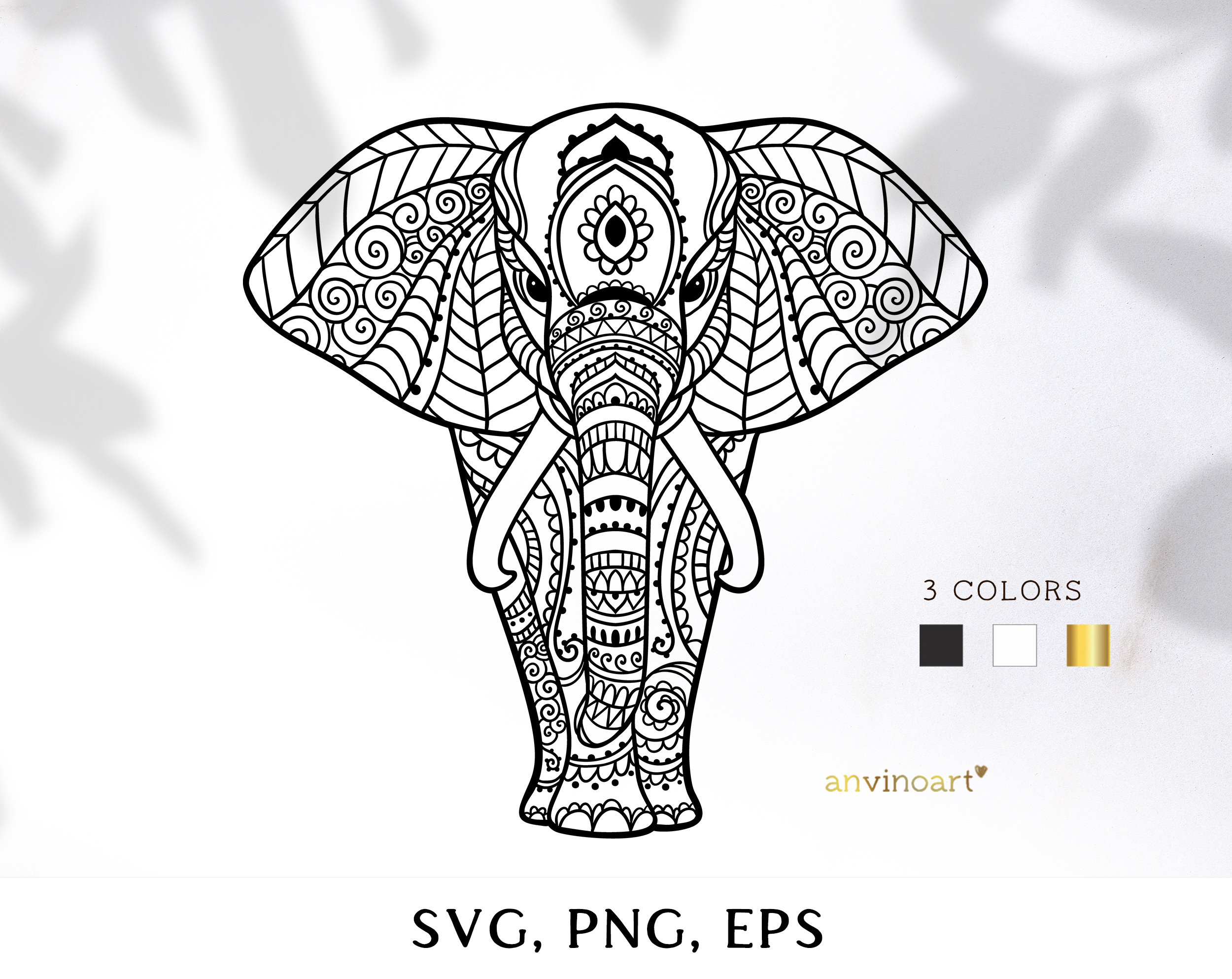 Free Free 152 Free Elephant Mandala Svg Cut File SVG PNG EPS DXF File