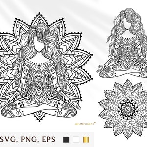 Download Yoga Svg Yoga Mandala Svg Yoda Yoda Dxf Chakra Svg Etsy