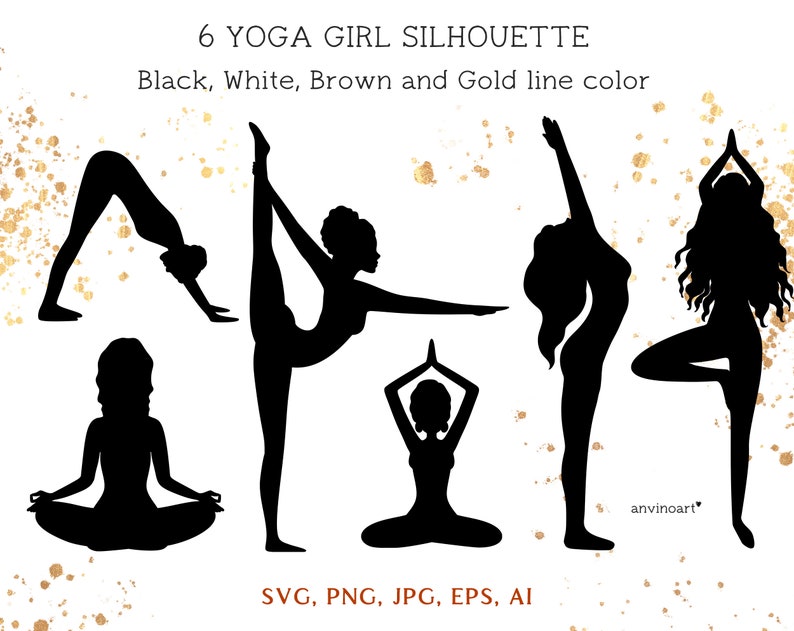 Yoga Mandala svg Yoga clipart Mandala Clipart Set yoga ...