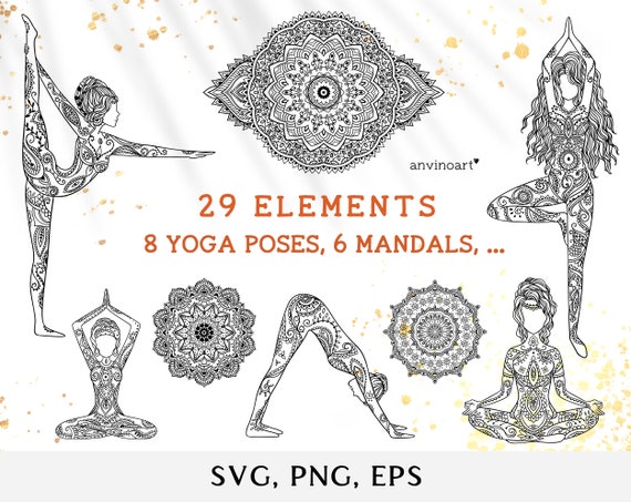 Download Clip Art Namaste Svg Mandala Svg Meditation Svg Clip Art Lotus Flower Svg Clip Art Yoga Svg Vector Clipart Yoga Zentangle Svg Yoga Girl Svg Art Collectibles