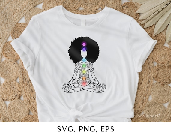 Yoga Mandala Svg, Chakra Svg, Afro Black Woman, Yoga Svg, Silhouette Svg,  Yoga Svg, Yoga Clipart, Vector Afro Woman Svg, Meditation Yoga -  Canada