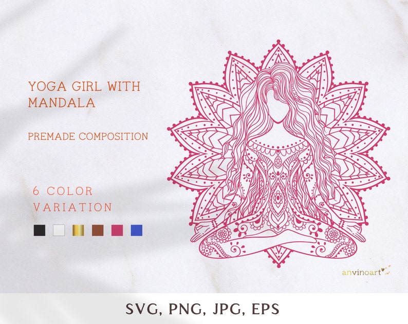 Download Yoga svg yoga clipart yoga mandala svg meditation svg svg ...