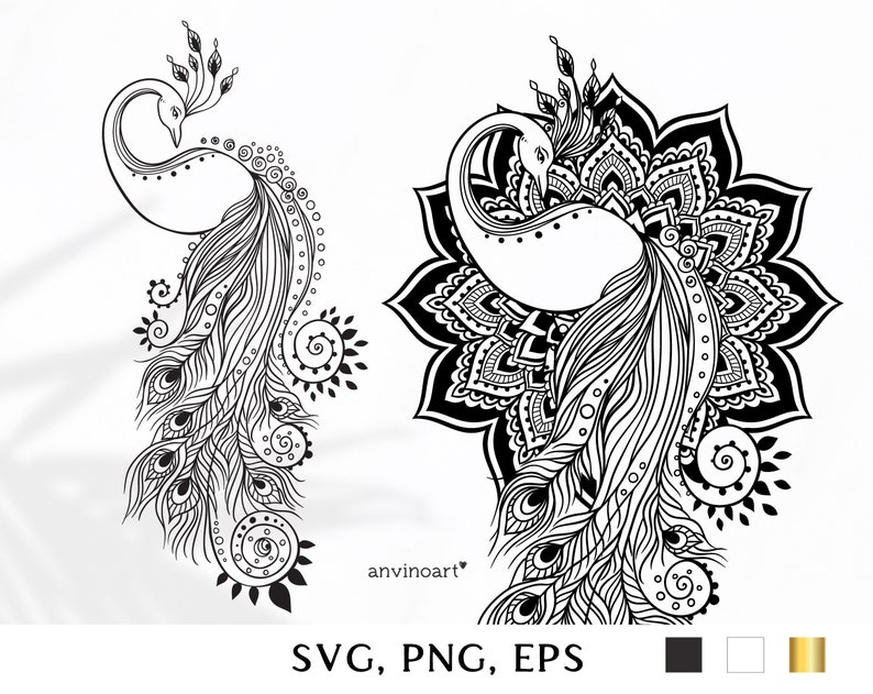 Download Ornament Bird Svg Peacock Mandala Svg Peacock Svg Peacock Clipart Svg Files For Cricut Boho Zentangle Peacock Art Zentangle Svg Drawing Illustration Art Collectibles Saherflow Com