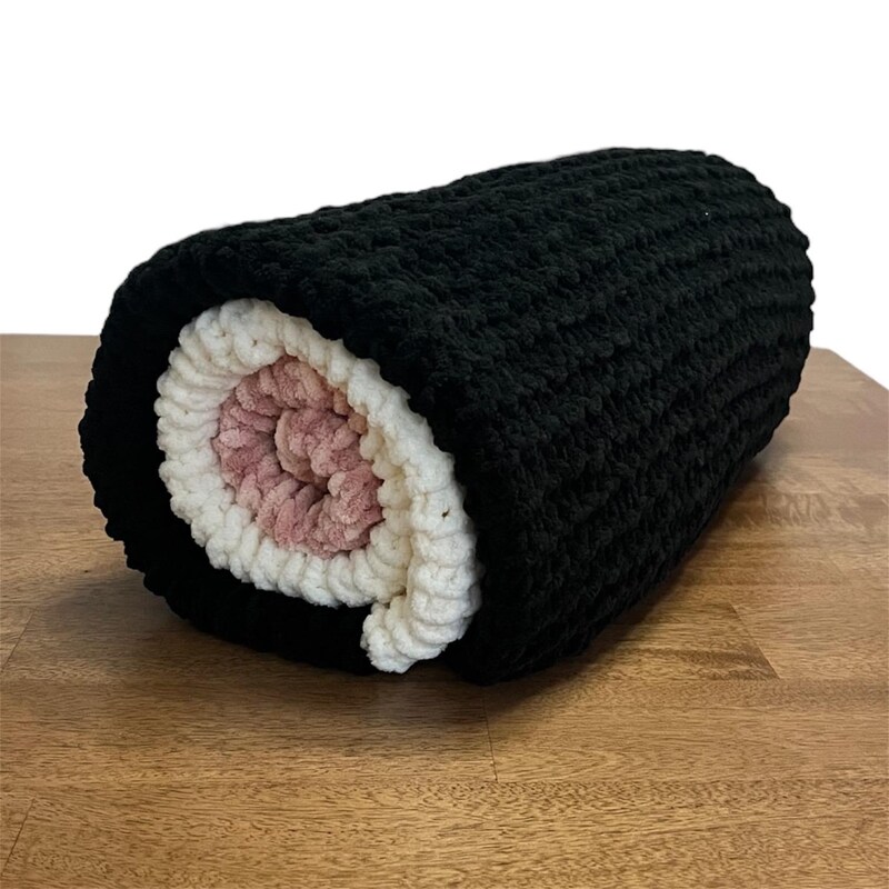 Japanese Sushi Kawaii Pattern Print Blanket