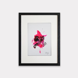 Original Abstract Painting, Acrylic on Paper,  Abstract painting on paper, A4