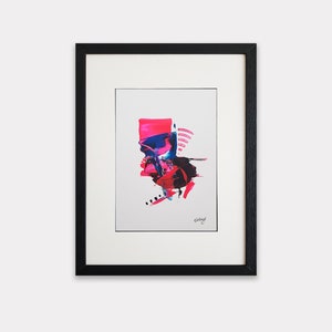 Original Abstract Painting, Acrylic on Paper, Wall Art, Abstract painting on paper, A4