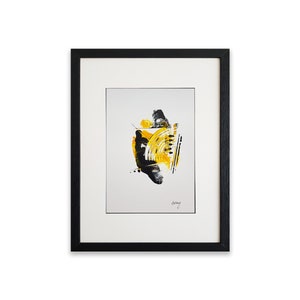 Original Abstract Painting, Acrylic on Paper, Wall Art, Abstract painting on paper, A4