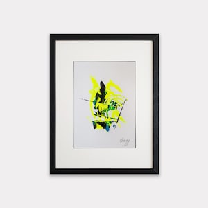 Original Abstract Painting, Acrylic on Paper, Wall Art, Abstract painting on paper, A4