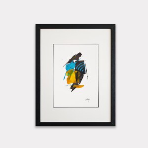 Original Abstract Painting, Acrylic on Paper, Minimalist Art, Abstract painting on paper, A4, Wall Art