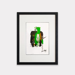Original Abstract Painting, Acrylic on Paper,  Abstract painting on paper, A4  29,7x21 cm