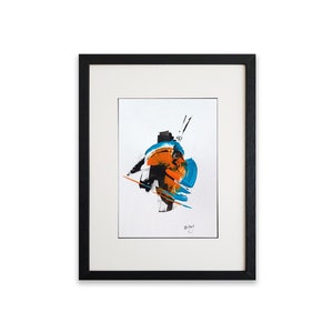 Original Abstract Painting, Modern Wall Art on Paper, Wall Art, Abstract painting on paper, A4