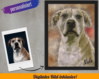 coloured pencil or graphite Wildtier Portrait nach Wunschvorlage Natur Wildlife Portrait commission in pastel