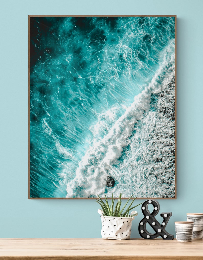 Set of 100 Beach Wall Art Prints Beach Posters Surfing Etsy