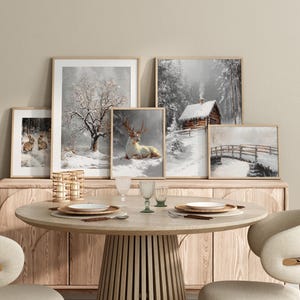 Set of 5000 Vintage Winter Prints, Christmas Prints, Christmas Printables, Holiday Wall Art, Christmas Wall Art, Winter Printables image 6