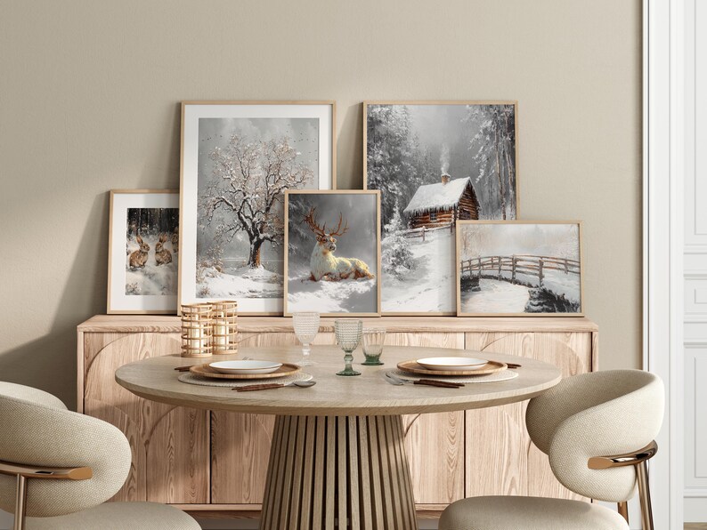 Set of 5000 Vintage Winter Prints, Christmas Prints, Christmas Printables, Holiday Wall Art, Christmas Wall Art, Winter Printables image 6