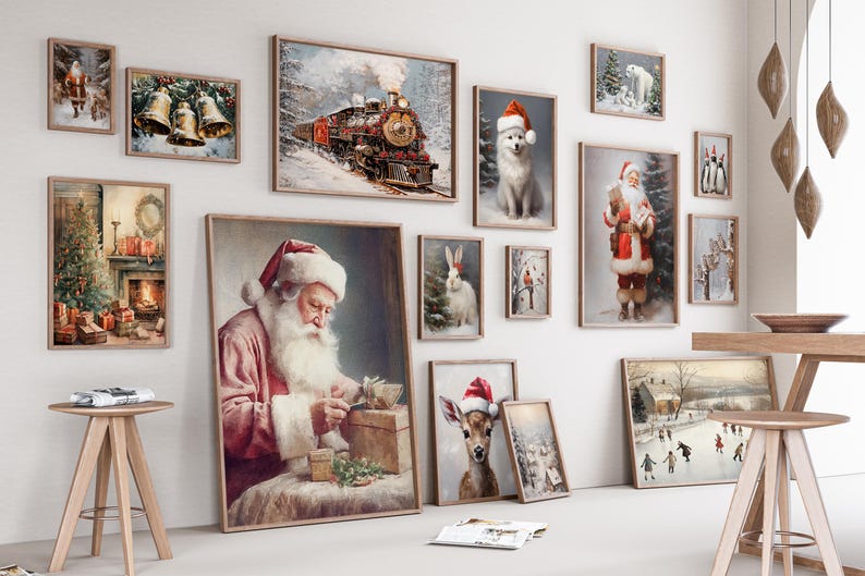 Set of 5000 Vintage Winter Prints, Christmas Prints, Christmas Printables, Holiday Wall Art, Christmas Wall Art, Winter Printables image 8