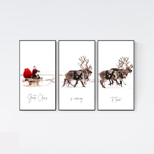 Christmas Wall Art, Christmas Prints, Christmas Printables, Holiday Decor, Christmas Set of 3, Gallery Wall Art, Christmas Decor, Xmas Print