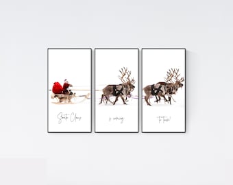 Christmas Wall Art, Christmas Prints, Christmas Printables, Holiday Decor, Christmas Set of 3, Gallery Wall Art, Christmas Decor, Xmas Print