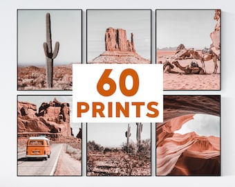 Desert Print, Desert Wall Art, Cactus Print, Southwestern Wall Art, Desert Print Set, Arizona Desert, Grand Canyon Print, Joshua Tree Print