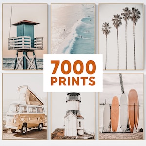 Set of 7000 Neutral Beach Prints, Coastal Prints, Coastal Wall Art, Beach Posters, Surf Art, Beach Wall Art, Coastal Prints Download