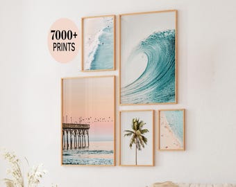 Set of 7000 Neutral Beach Prints, Coastal Prints, Coastal Wall Art, Beach Posters, Surf Art, Beach Wall Art, Coastal Prints Download