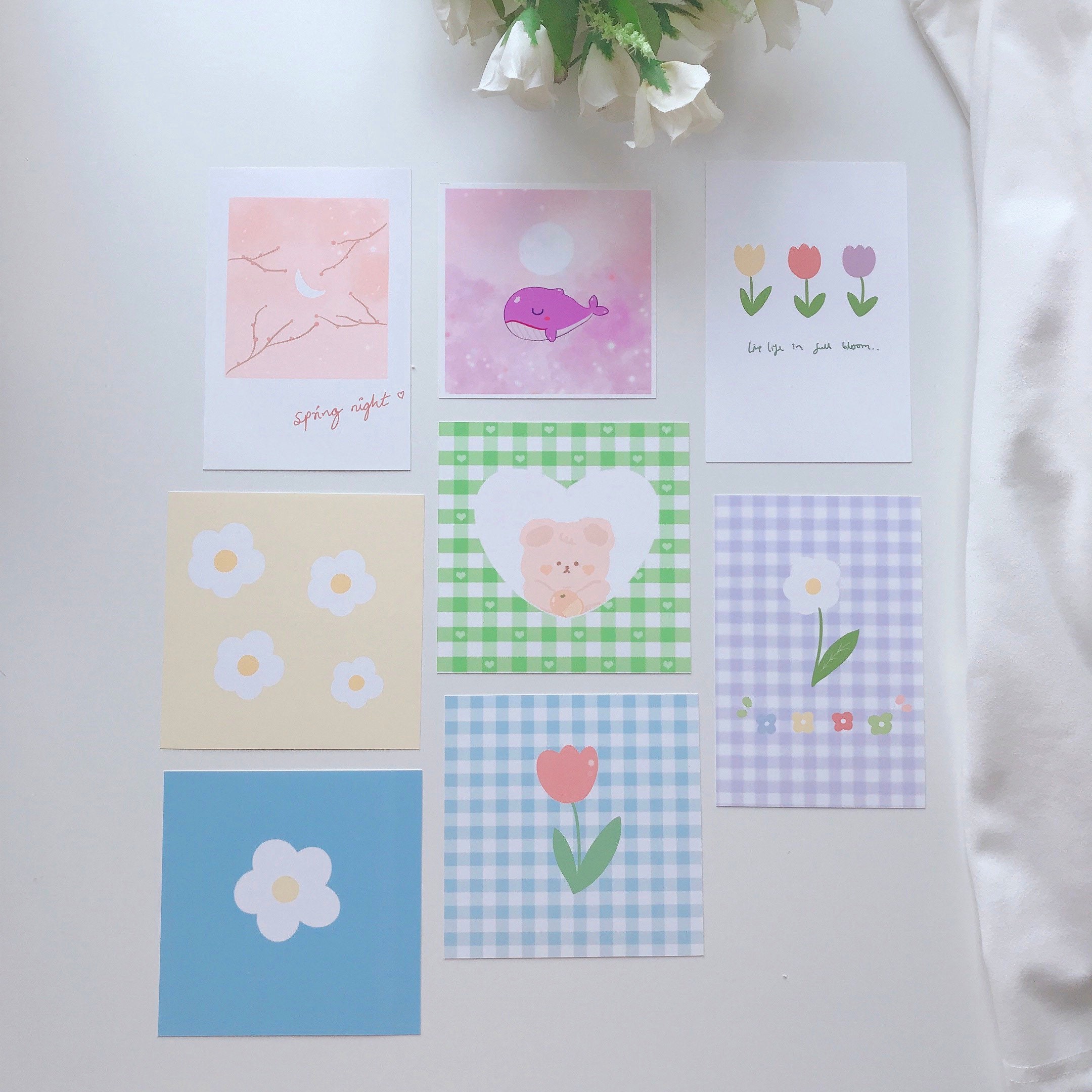 Korean inspired cute wall art prints | Cute wall art prints - Digital…