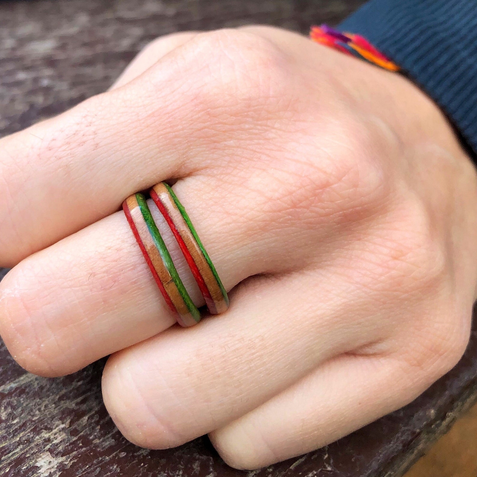 Circular skateboading ring Tiny skate ring Handcraft ring Etsy