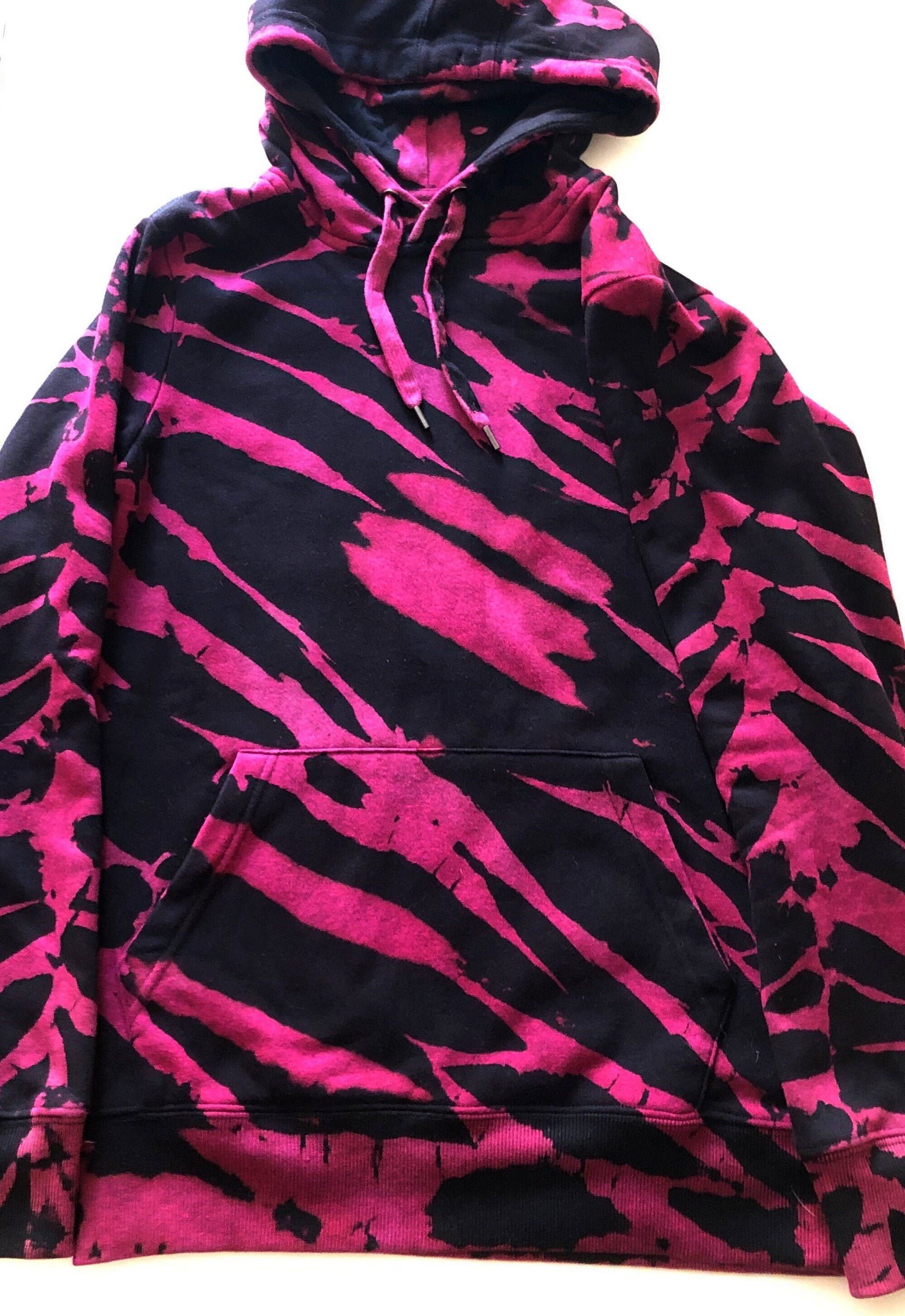 Animal Print Tie Dye Hoodie FREE Tie Dye Bandana Zebra | Etsy