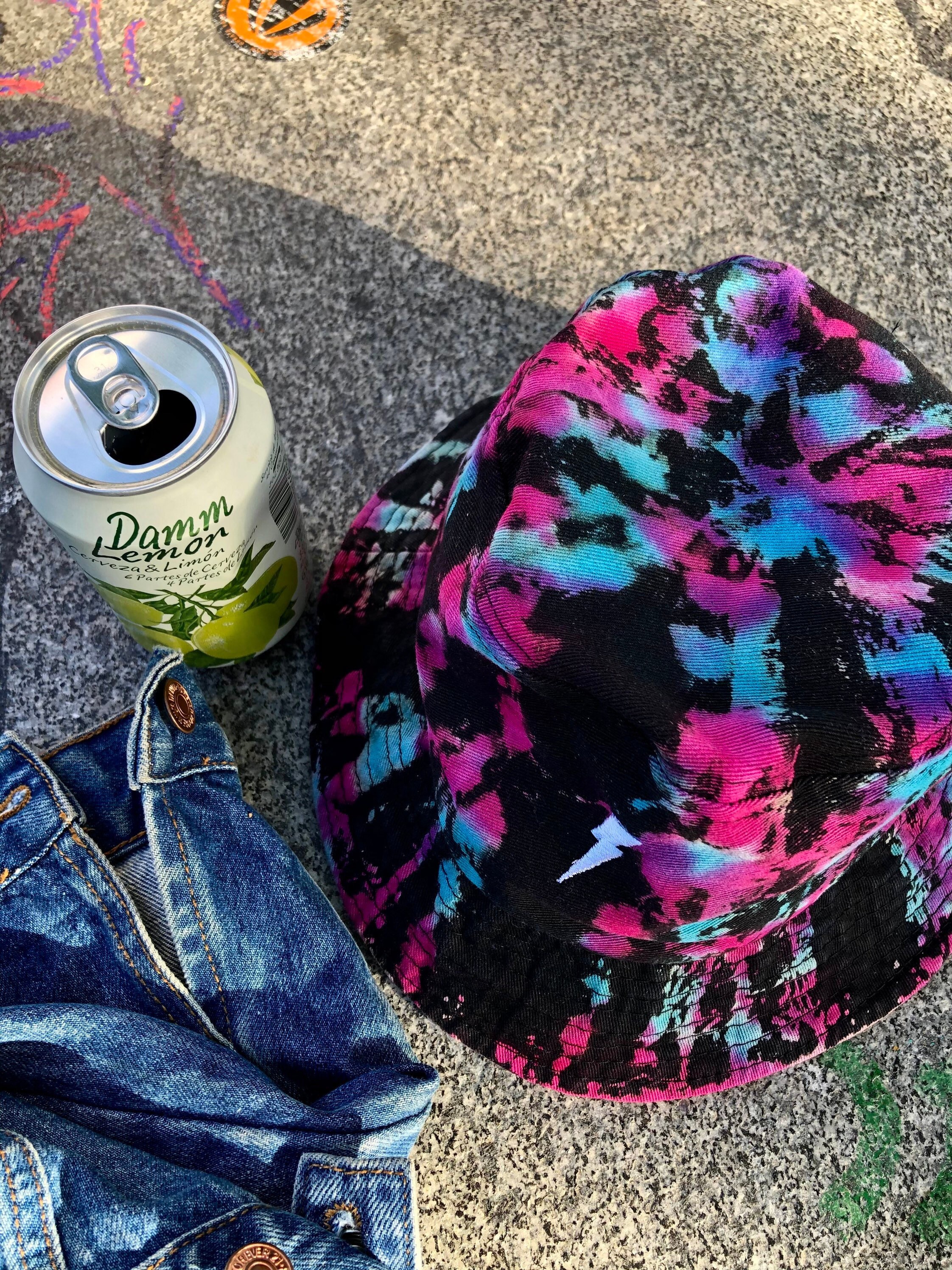 Tie Dye Bucket Hat, Handmade Crumple Tiedye, Lightweight Soft Foldable Sun  Hats, for Adults Women Men & Kids Girls Boys 