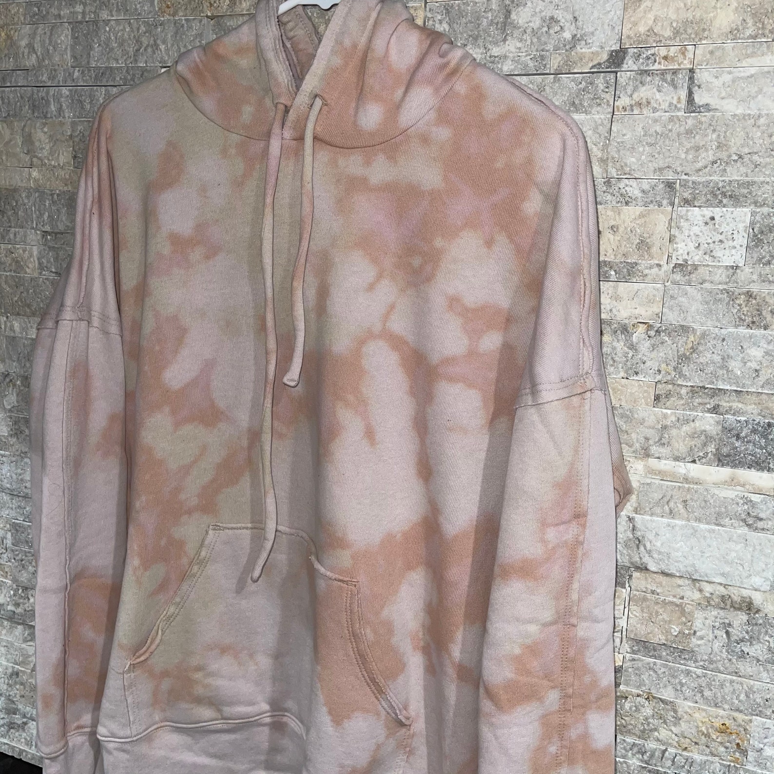 Joli Custom Bleached Pullover Hoodie mauve Etsy