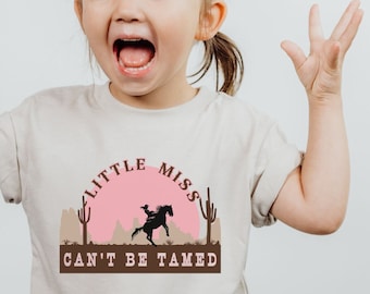 Cant be Tamed Toddler Cowgirl Shirt Western Graphic Tee Toddler Horse Shirt Kids Horse Shirt Toddler Gift Horse Shirt for Girls for Kids