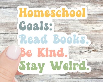 Homeschool Sticker Homeschool Mama Homeschool Stickers Homeschool Mom Gift Teacher Mom Homeschooler Homeschool Gifts Laptop Sticker Teacher