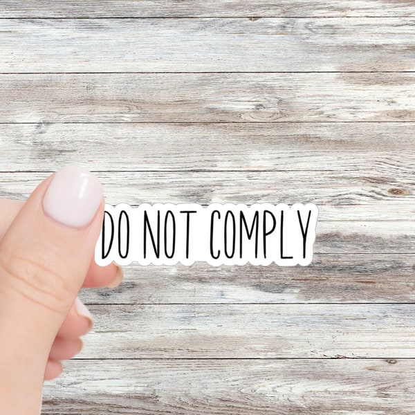 Do Not Comply Sticker Conservative Sticker Raising Lions Homeschool Stickers Free Thinker Freedom Stickers Anti Mask Anti Lockdown Gift