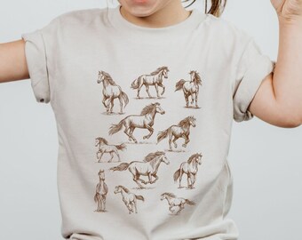 Toddler Horse Shirt Horse Gifts for Girl Horse Girl Shirt Horse Lover Shirt Homesteader Shirt for Kids Horse Gifts Kids Horse Shirt tshirts