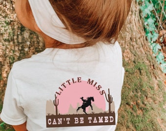 Cant Be Tamed Toddler Cowgirl Shirt Western Graphic Tee Yee Haw Toddler Horse Shirt Kids Horse Shirt Cowgirl Shirt Toddler Gift Horse Shirt