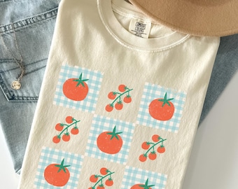 Tomato Shirt Garden Shirt Vegetable Shirt Fruit Shirt Vegan Shirt Foodie Shirt Gardening Shirt Vegetable T Shirt Botanical Tomato Tshirt