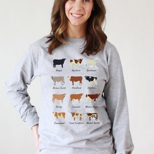 Cow Breed Shirt / Cattle Shirts / Cattle Tshirt / Cow Shirt / Cow Lover Gifts / Cow Gift