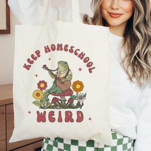 Keep Homeschool Weird Tote Bag Homeschool Mama Tote Bag Homeschool Mom Gift Homeschool Gifts Homeschool Gift Farmers Market Bag Library Tote