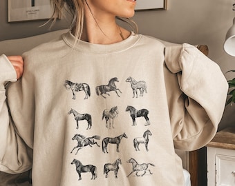 Horse Sweatshirt, Horse Gift, Horse Lover Gift, Horse Shirt, Horse Owner Gift, Gift for Horse Lover, Western sweatshirt, womens sweatshirt