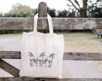 Horse Tote Bag Horse Gifts Horse Tote Bag Horse Gift Horse Tote Animal Tote Bag Farmers Market Bag Library Tote Bag Reusable Grocery Bag