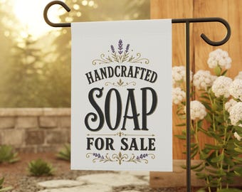 Soap sign Handmade Soap Fresh Soap Soap Shop Handmade Soap Farm Sign Farmstand Business Flag Roadside Stand Farmer's Market