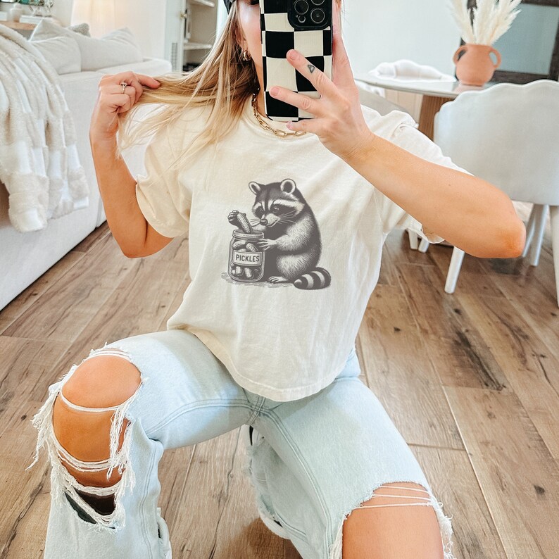 Funny Pickle Raccoon Shirt