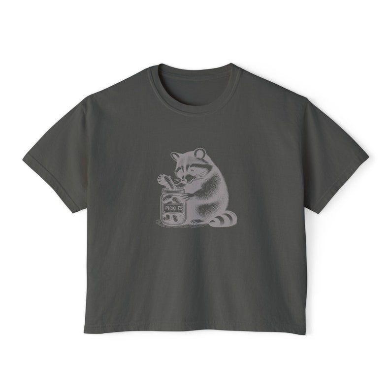 Raccoon Pickle Shirt Crop Top Pickle Tshirt Pickle Jar Shirt Funny Pickle Shirt Meme Shirt Pickle Fest Gifts Gift Weird Festival Weirdcore Pepper