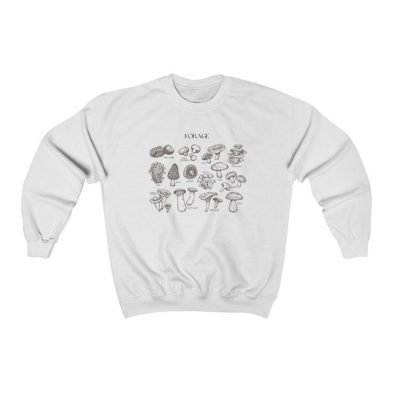 Mushroom sweatshirt, Mushroom Sweater, Mushroom Shirt, fall sweatshirt, crew neck, trendy, cozy, oversized, comfy, cute sweatshirt, image 5