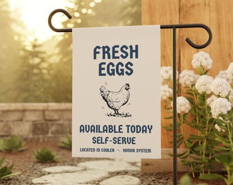 Farmstand Banner Road Side Stand Eggs for Sale Sign Bakery Grocery Flag Farmers Market Homestead Small Business Custom Shop Porch Cottage
