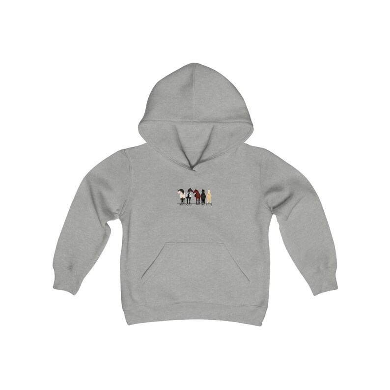 Youth Breeds of Horses Hoodie, Horse Sweatshirt, Horse Gifts, Horse Shirt, Horse Gift, Horse Lover Gift, Horse Girl, Horse Rider Gift, image 8