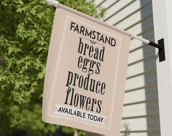 Farmstand Banner Road Side Stand Eggs for Sale Sign Bakery Grocery Flag Farmers Market Homestead Small Business Custom Shop Porch Cottage