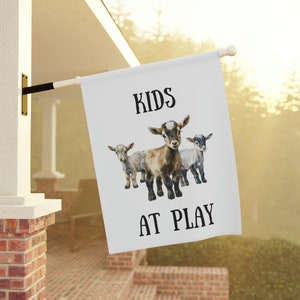 Funny Goat Flag Goat Gifts Goat Sign Farm Sign Goat Signs Homestead Gifts Funny Sign Goat Flag Sign The Goat House Goat Lovers Gift Goats image 5